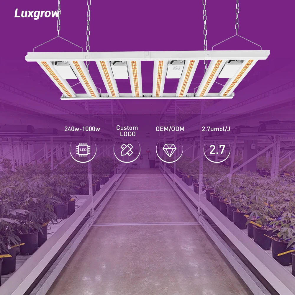 Luxgrow USA CA Michigan warehouse indoor flower hydroponic grow system Full Spectrum Led Grow Light Bar 1000w 1200w 850w