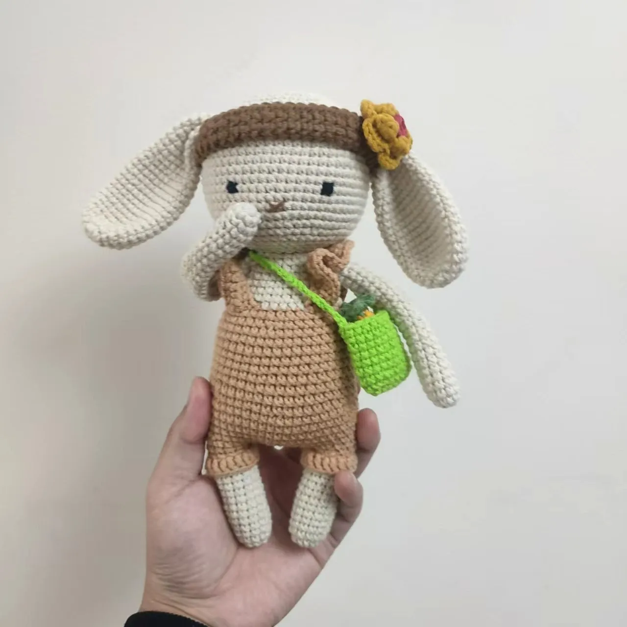 Customize 100% Handmade Baby Crochet Amigurumi Mini Forest Animal Stuffed Small Hand Made bunny Toy