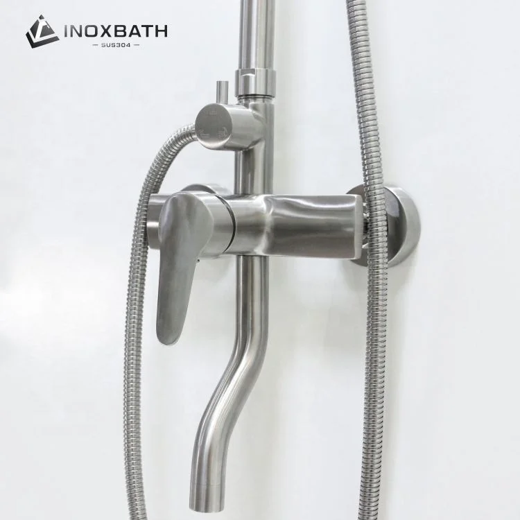 Bath Shower Faucets Washroom Rainfall Shower Faucet Column Bathroom Shower Set