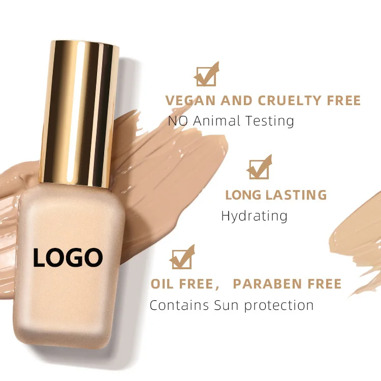 Best Brand Oil Free Long Wear Cosmetic Luxury Foundation Private Label Foundation Makeup For Dark Skin