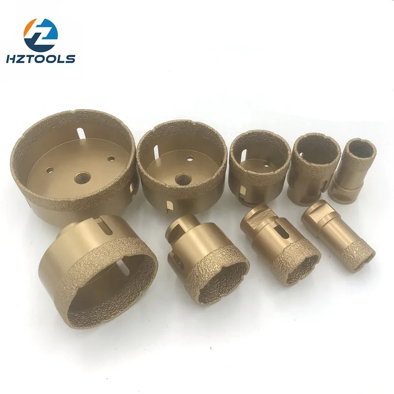 Diamond drills ceramic porcelain tile vacuum brazed diamond drilling bits tiler tiling tools