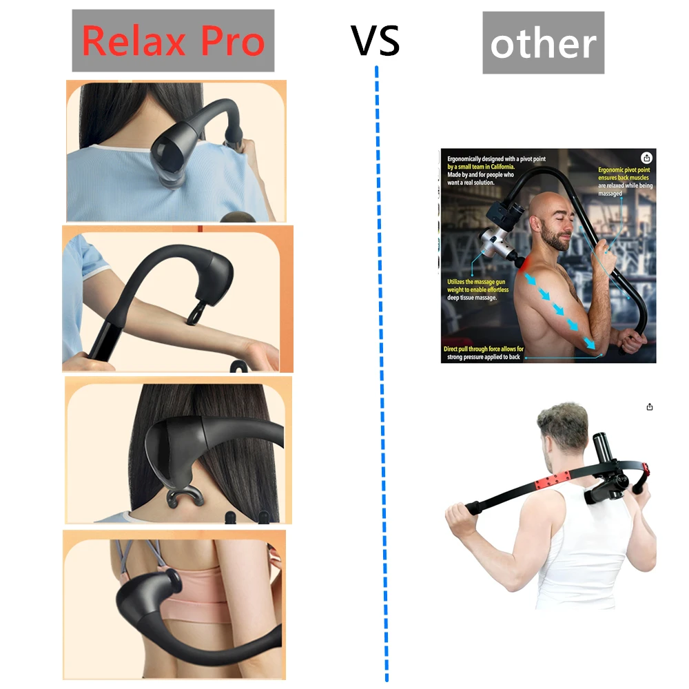 2023TOPMassage hammer Muscle  Massage Gun Professional Deep Tissue Percussion Pain Relief Vibration Fascia Relaxa Massage hammer