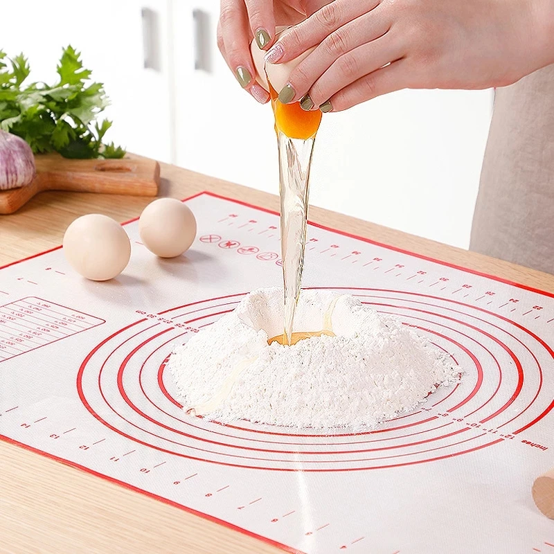 Cheap Silicone Non-Stick Baking Pads Flour Rolling Scale Mat Baking Pastry Rolling Mat Kneading Dough Pad