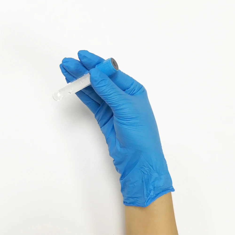 Disposable nitrile gloves powder free dark blue S / M /L/XL with CE ,ISO ,EN455 certificate