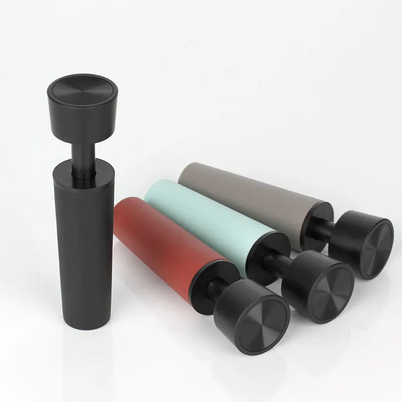 In Stock Wine Accessories Black ABS Silicone Vacuum Sparkling Wine Bottle Stopper Custom for Wine Bottles