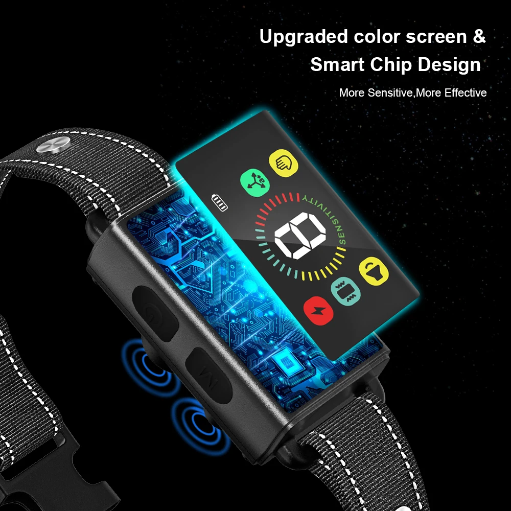 Dog Noise Controller anti bark collar with Beeper Vibration Shock IP67 waterproof