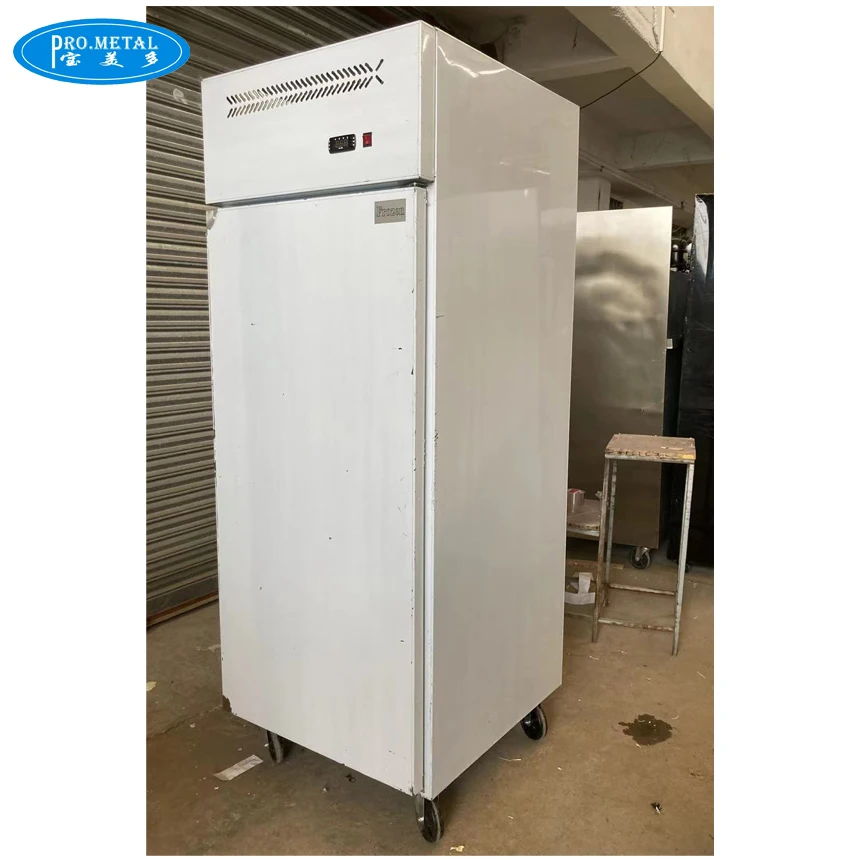 201/304 restaurant kitchen stainless steel fridge 2 doors upright commercial deep freezer refrigerator
