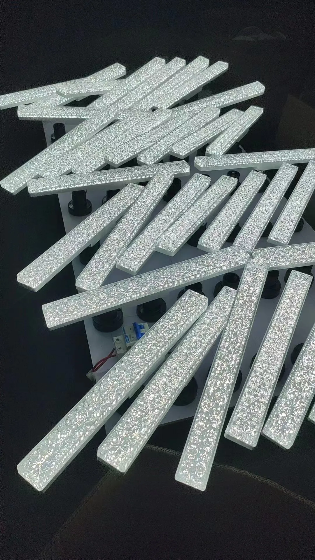 crystal par shape bulb ceiling lamp lighting fixture easy install bar e27 modern LED panel light for home decoration