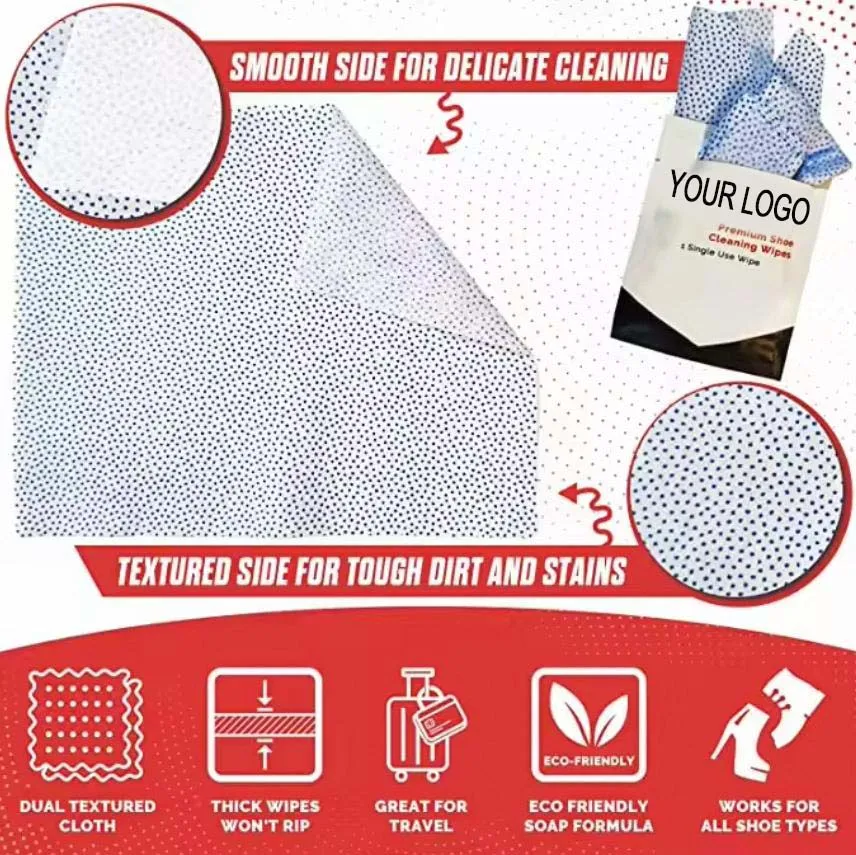 Shoe Shine Wipes Individually Wrapped Convenient Size shoes sneaker wet wipes cleaner tight wipes sneaker and shoe cleaner