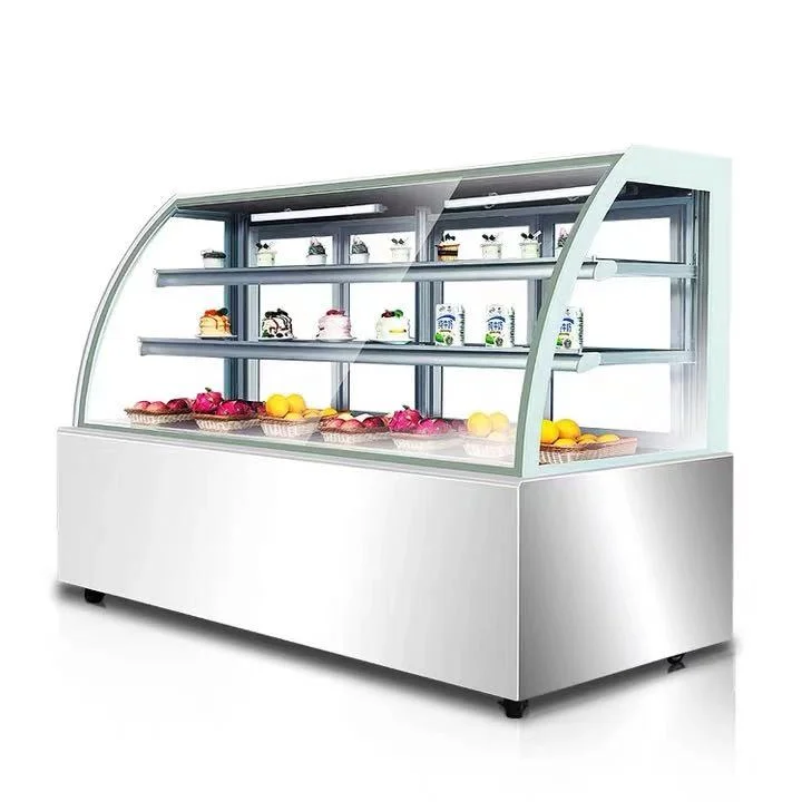 
China Direct Wholesale Glass Showcase Pastry Cabinet Cake Freezer 