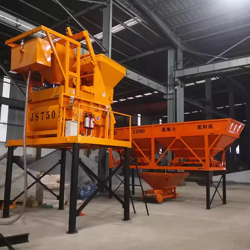 Concrete Machinery Twin-Shaft Concrete Mixer Js750
