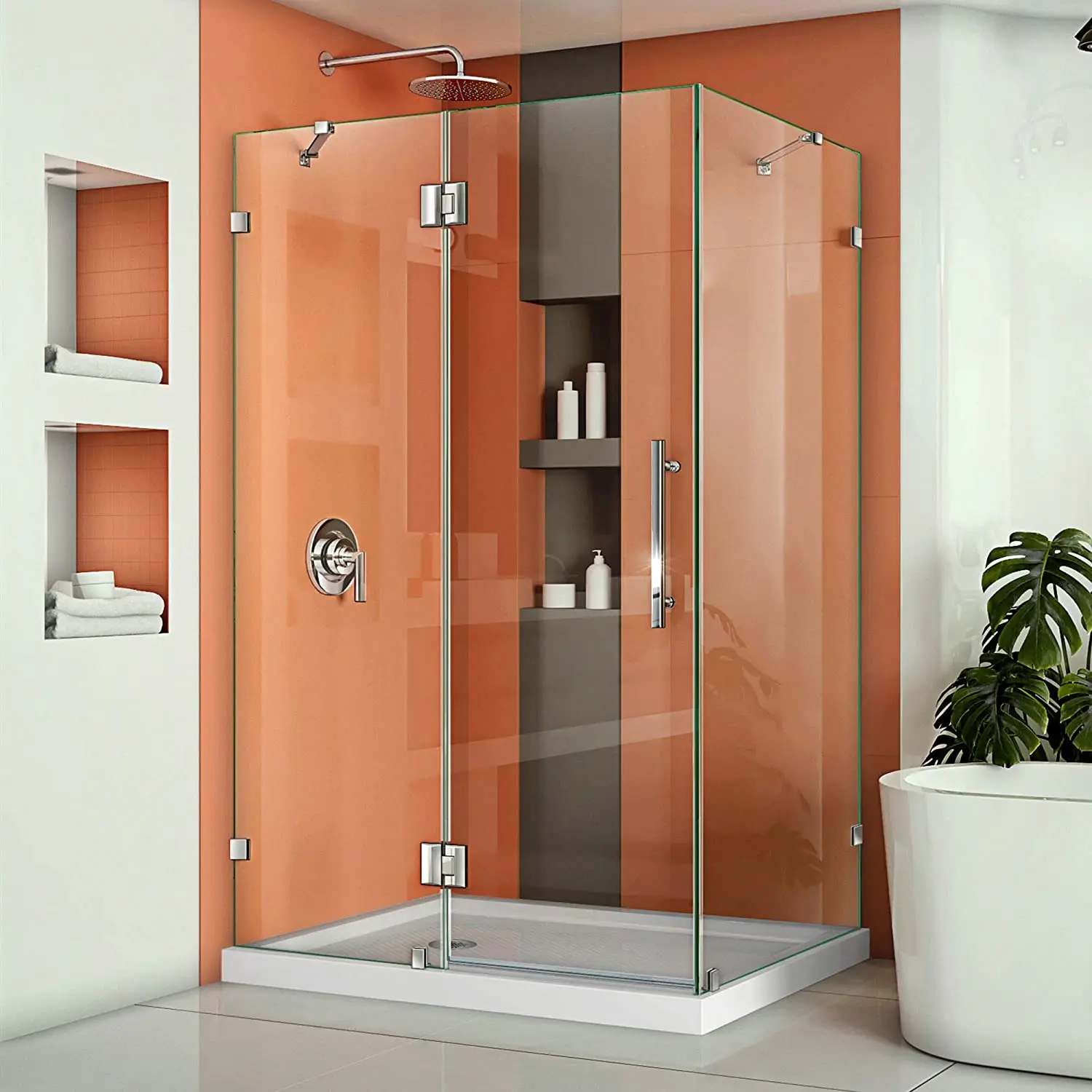 High Quality Hotel Villa Frameless Clear Tempered Sliding Glass Shower Door Shower Enclosure