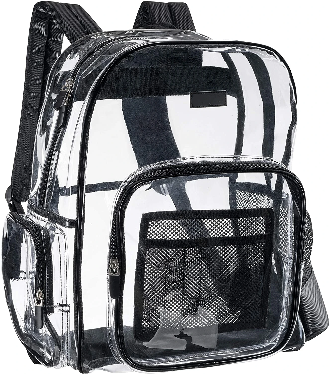 Heavy Duty Large Capacity See Through Backpack Clear BookBag PVC Transparent School Backpack College Clear Backpack