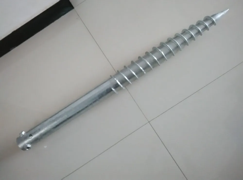 Earth anchor screw piles