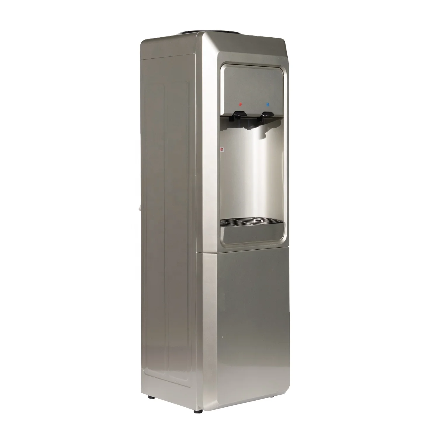 Water Cooler Dispenser Floor-Standing Compressor Water Machine, with Stainless Steel Liner