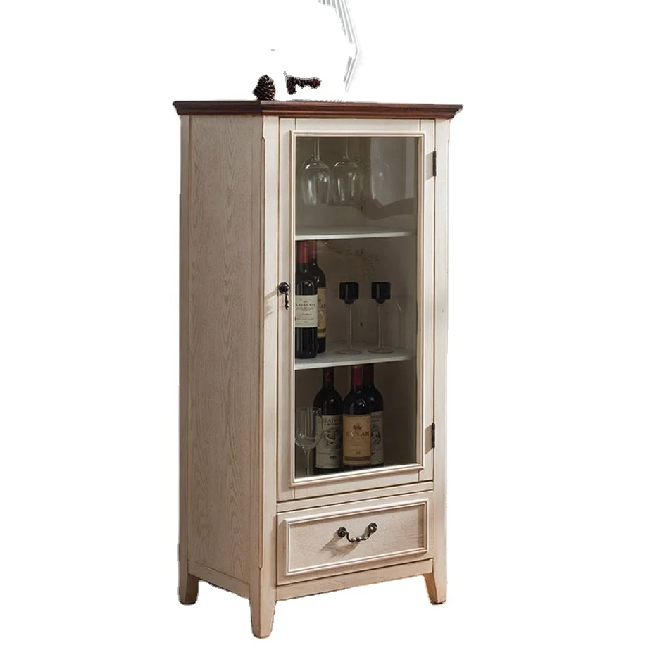 
Ashwood Cd Rack Wooden Living Room Modern CupBoard Design Brown white Display cabinet 