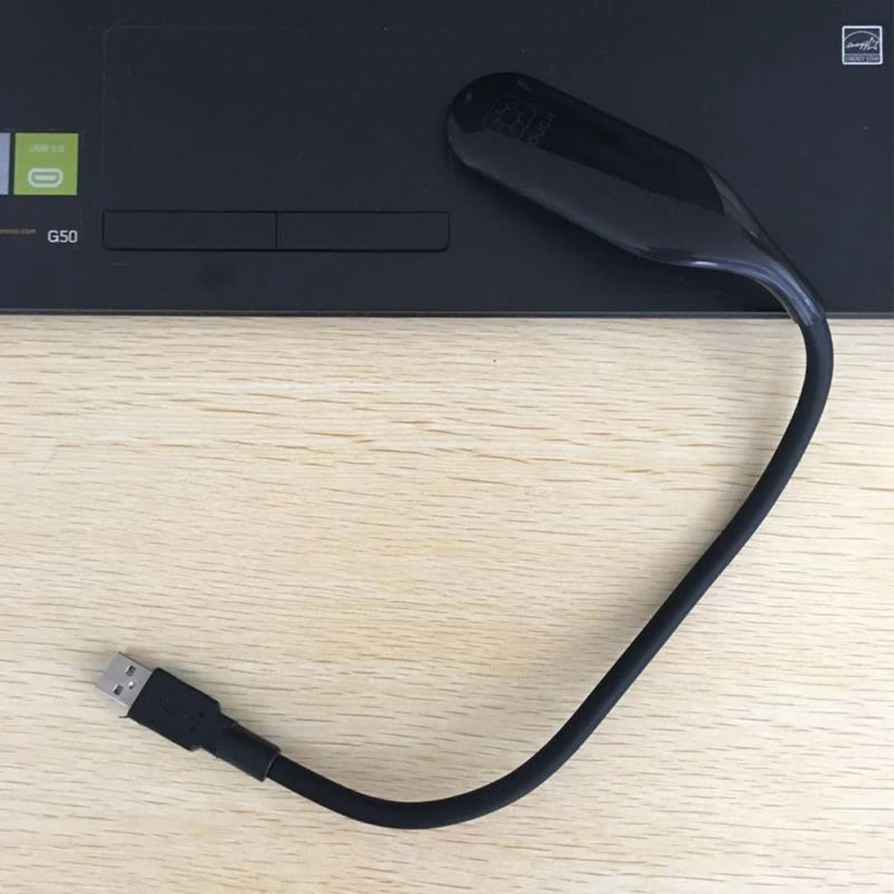 Гибкая светодиодная лампа для чтения Gooseneck 5 В USB Портативная клавиатура ноутбука высокая яркость с регулируемой яркостью
