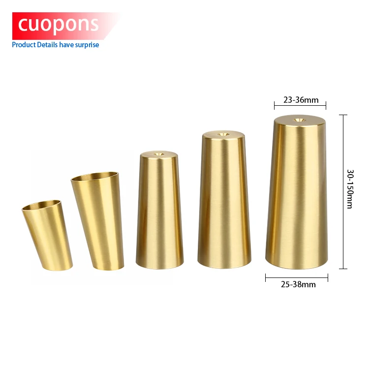 Brass Gold Sofa Table Feet Leg Ferrules Furniture Fittings Covers Pads Floor Protectors Metal Copper Chair Leg Covers