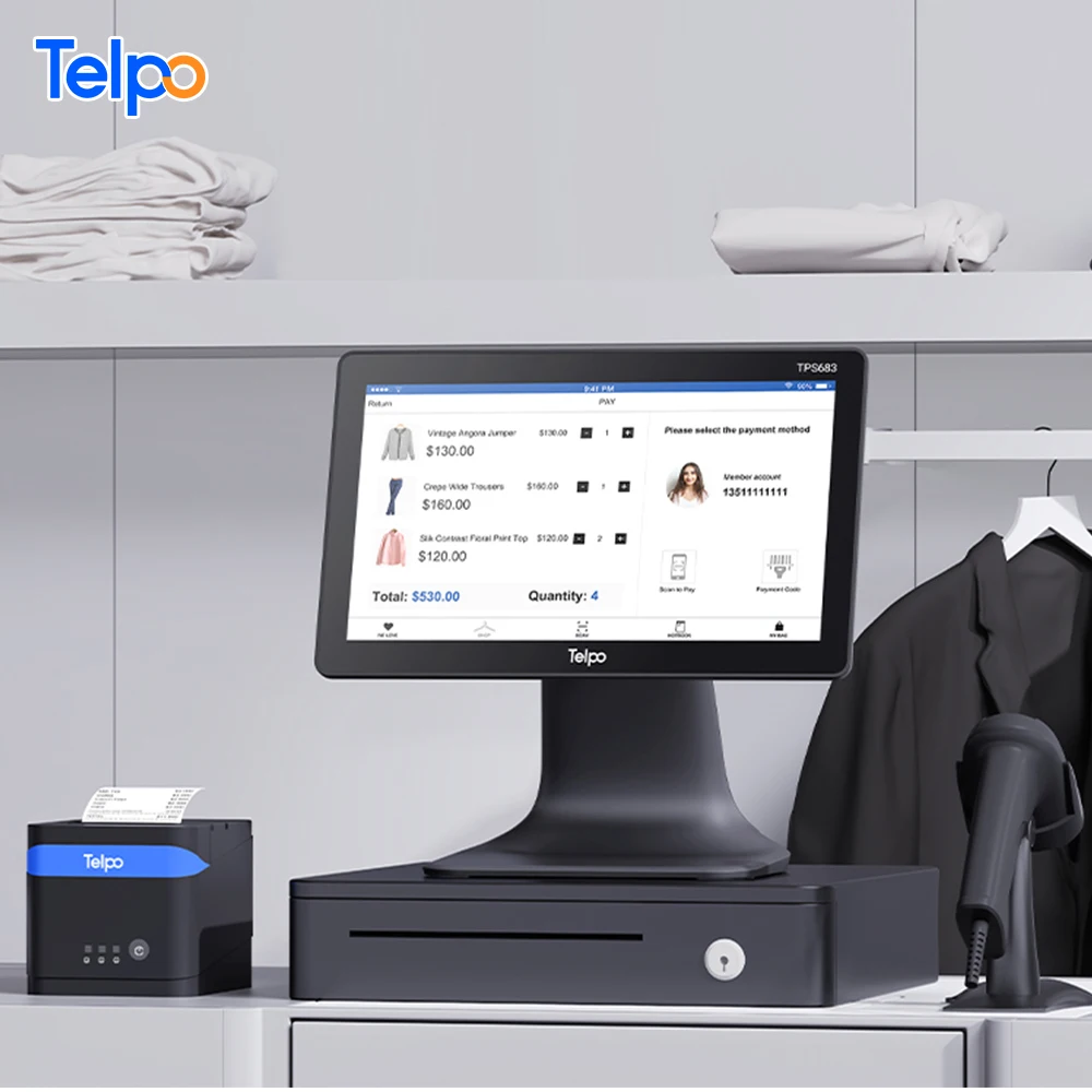 Программируемый pos-терминал Telpo TPS683 android 11 с сенсорным экраном для продажи