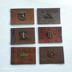 Hot Sale Manufacture Custom Logo Design Jeans Leather Patch Label