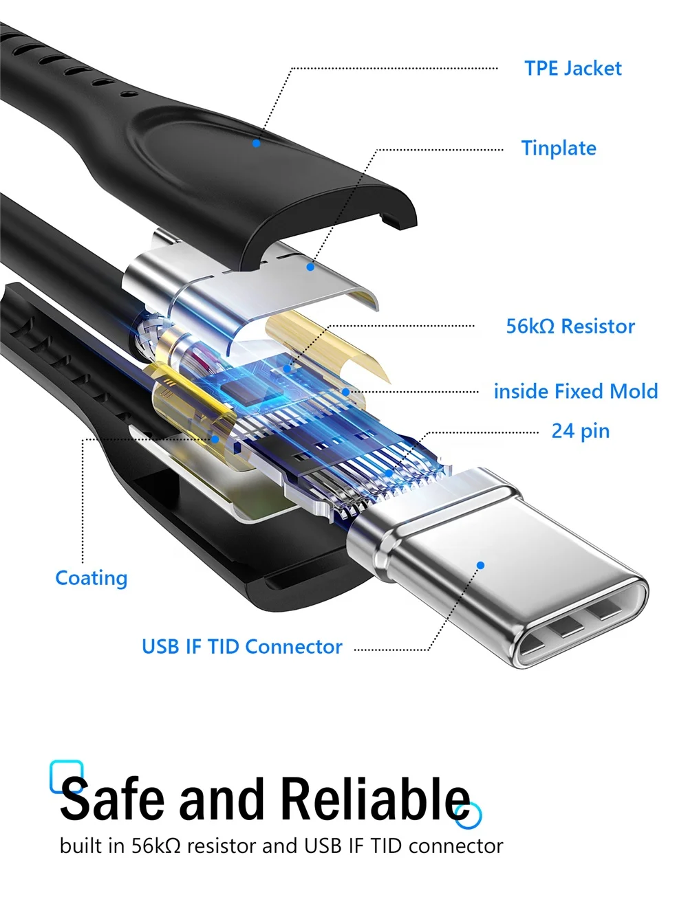  Usb кабель для быстрой зарядки 5 В/3 А Type C OTG Гб/10