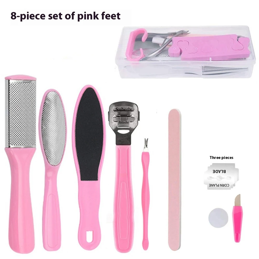 Hot Sale 8/23PCS Manicure & Pedicure Set Stainless Steel Pedicur Kit Nails Files Grooming Kit Nail Cutter Tools For Beauty Salon