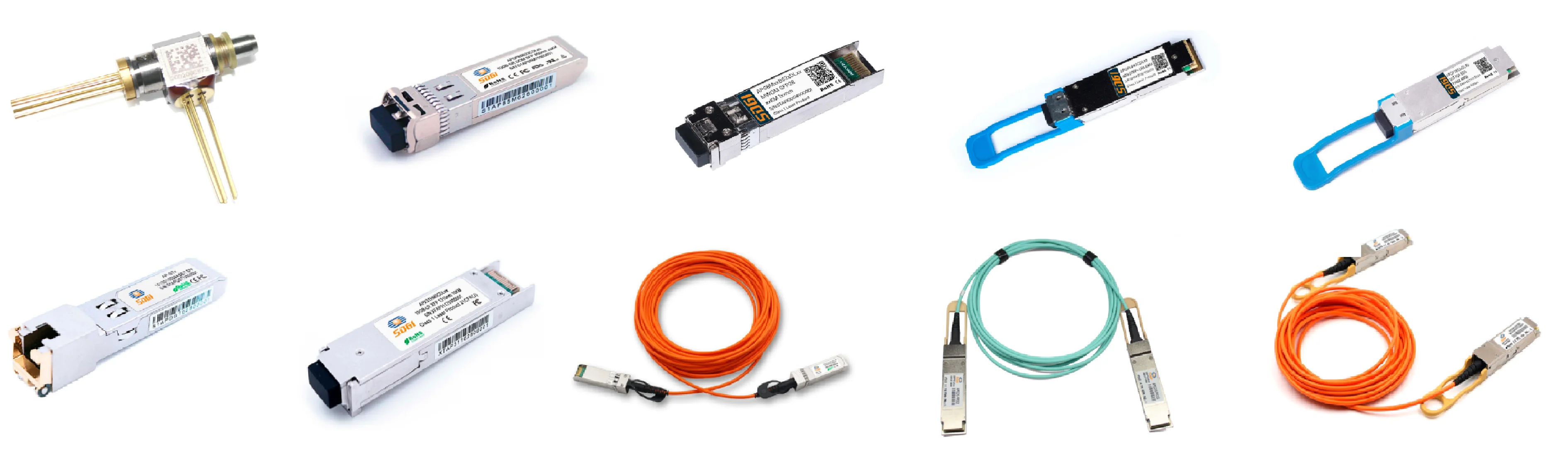 25G SFP28 CWDM Transceivers 1270nm-1371nm 1471nm-1571nm 10km Fiber Optic Transceiver Module