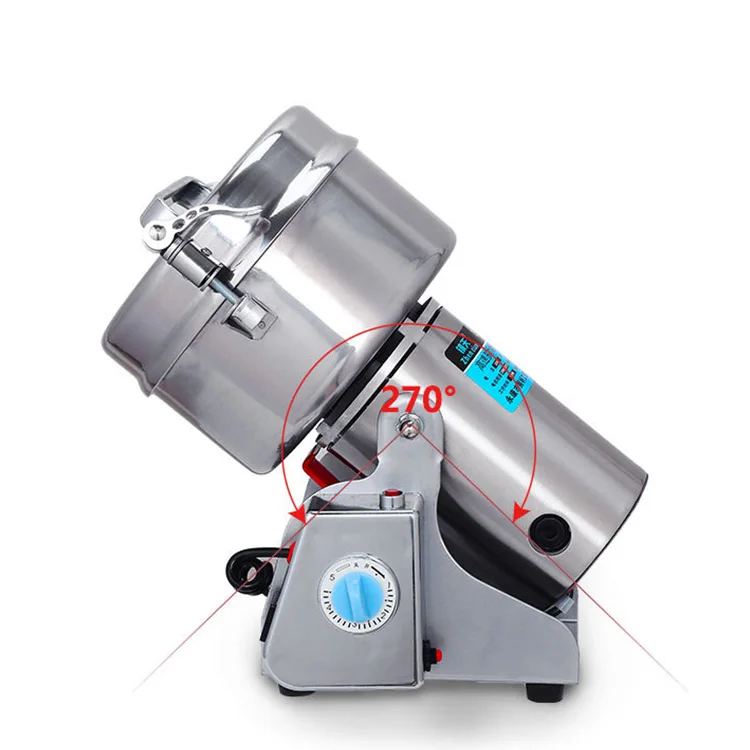 2000g masala rice soybean nuts cocoa espresso sugar spices mixing machine manual wet grain pulverizer spice grinder