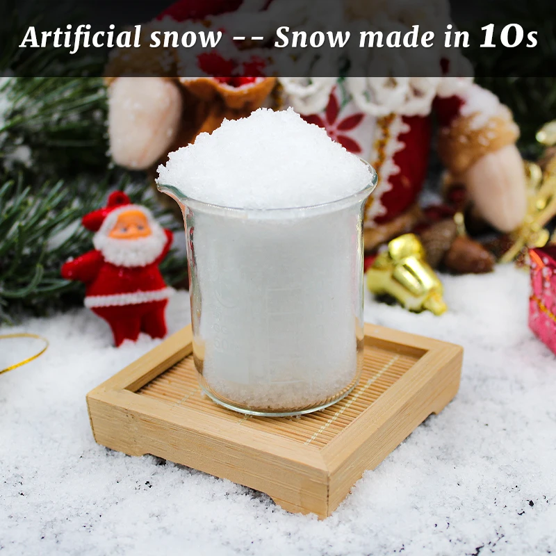 SOCO Magic Artificial Super Absorbent Polymer Instant Snow Powder Fake Snow For Holiday&Party Decorations