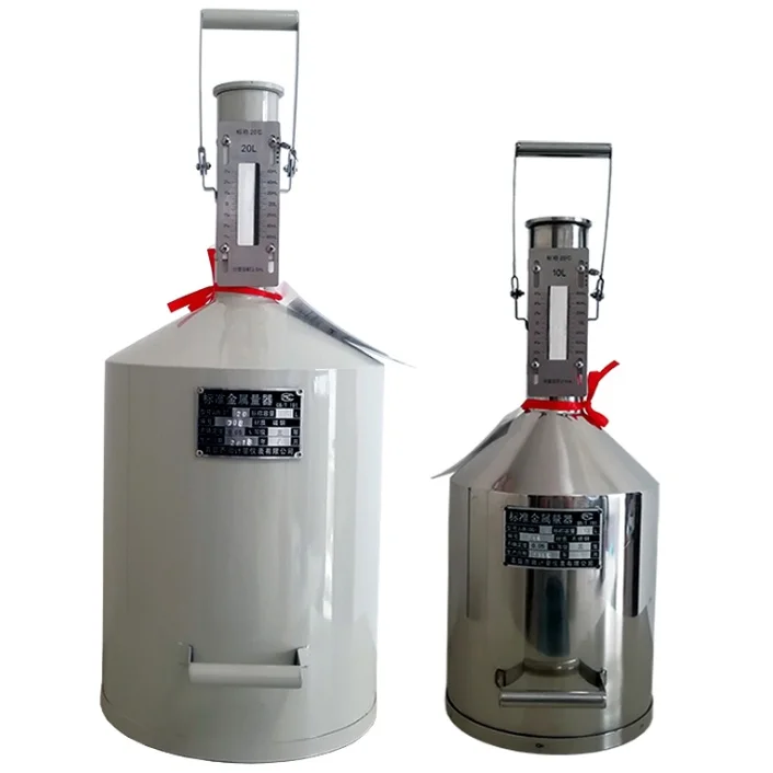 20L High-Density Stainless Steel Prover Tank Measuring Can Metering Device
