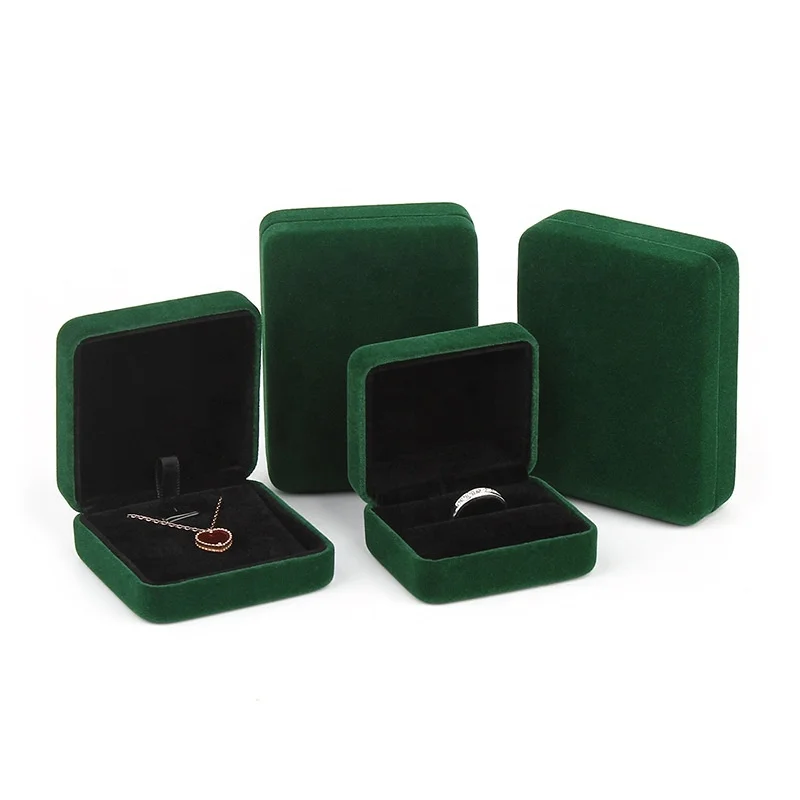 Wholesale Flannelette Jewelry Case Packing Bangle Bracelet Velvet Ring Box With Logo Custom Jewelry Storage case For Jewelry Se