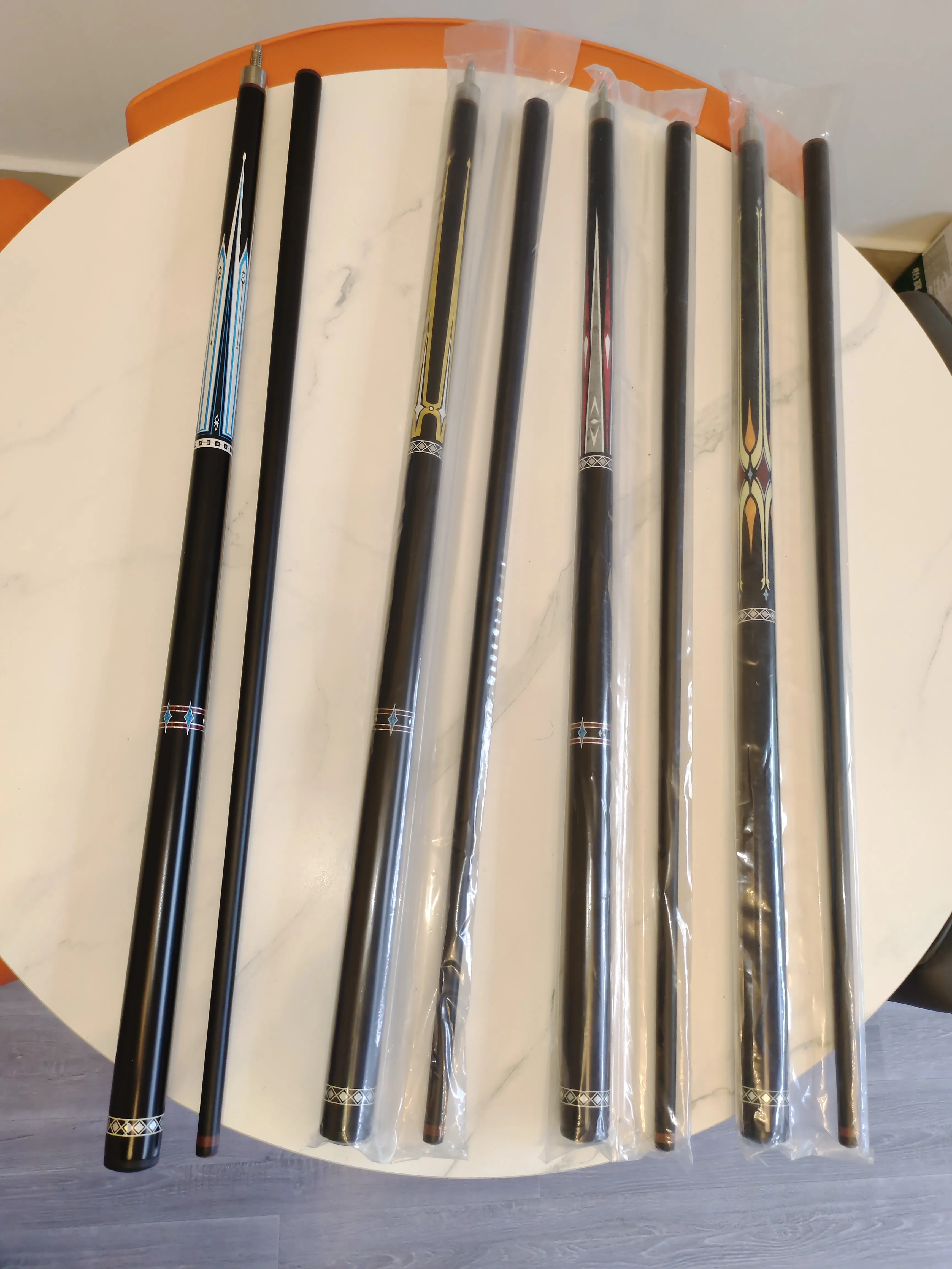 Ronsen professional highly accurate graphite carbon fiber cue 12mm tips billiards snooker pool cues stick 58' length