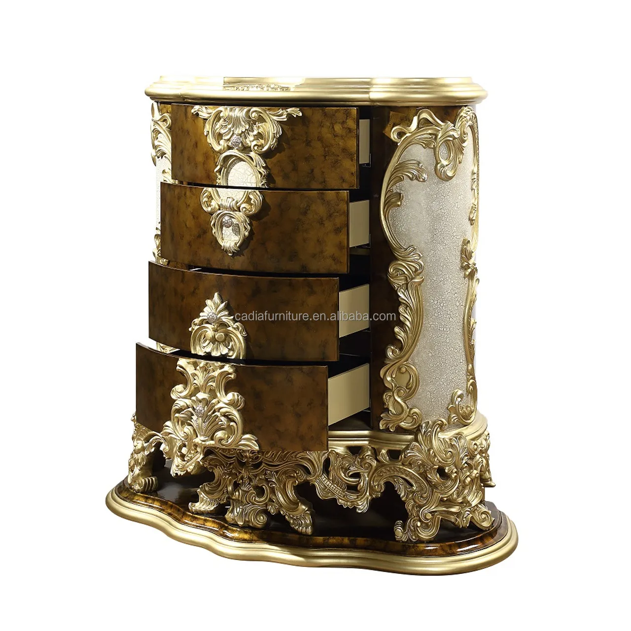 Italy Traditional Luxury home use Bedroom furniture Baroque design French style bedroom furniture set