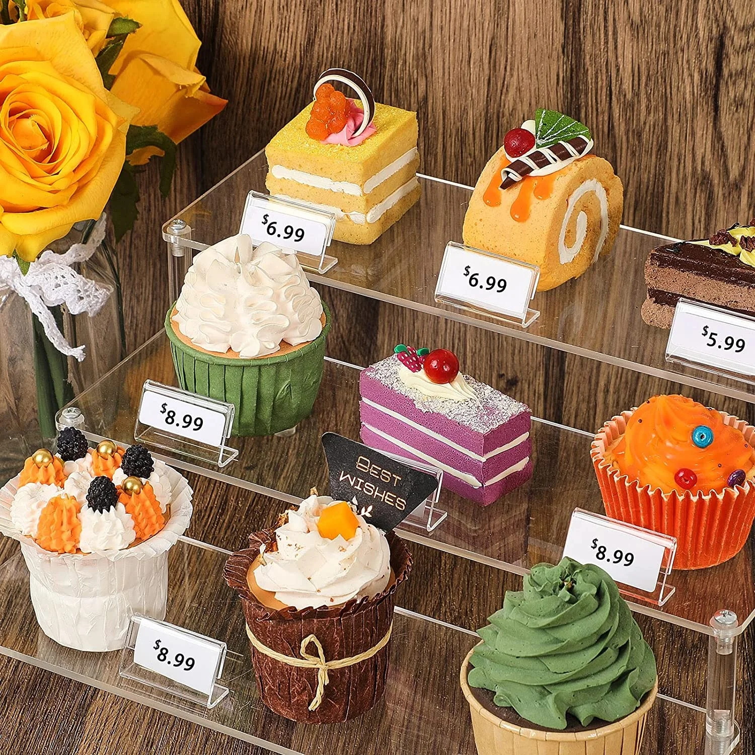 Sign Holder Acrylic Display Stand (30 pcs)