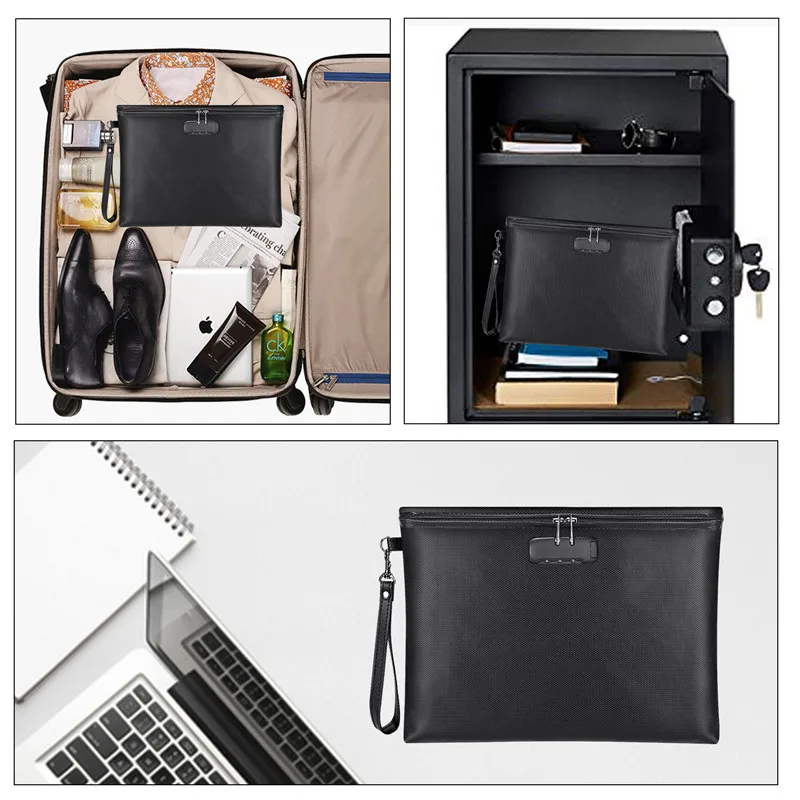 School Office Use Fireproof Waterproof Document Bags