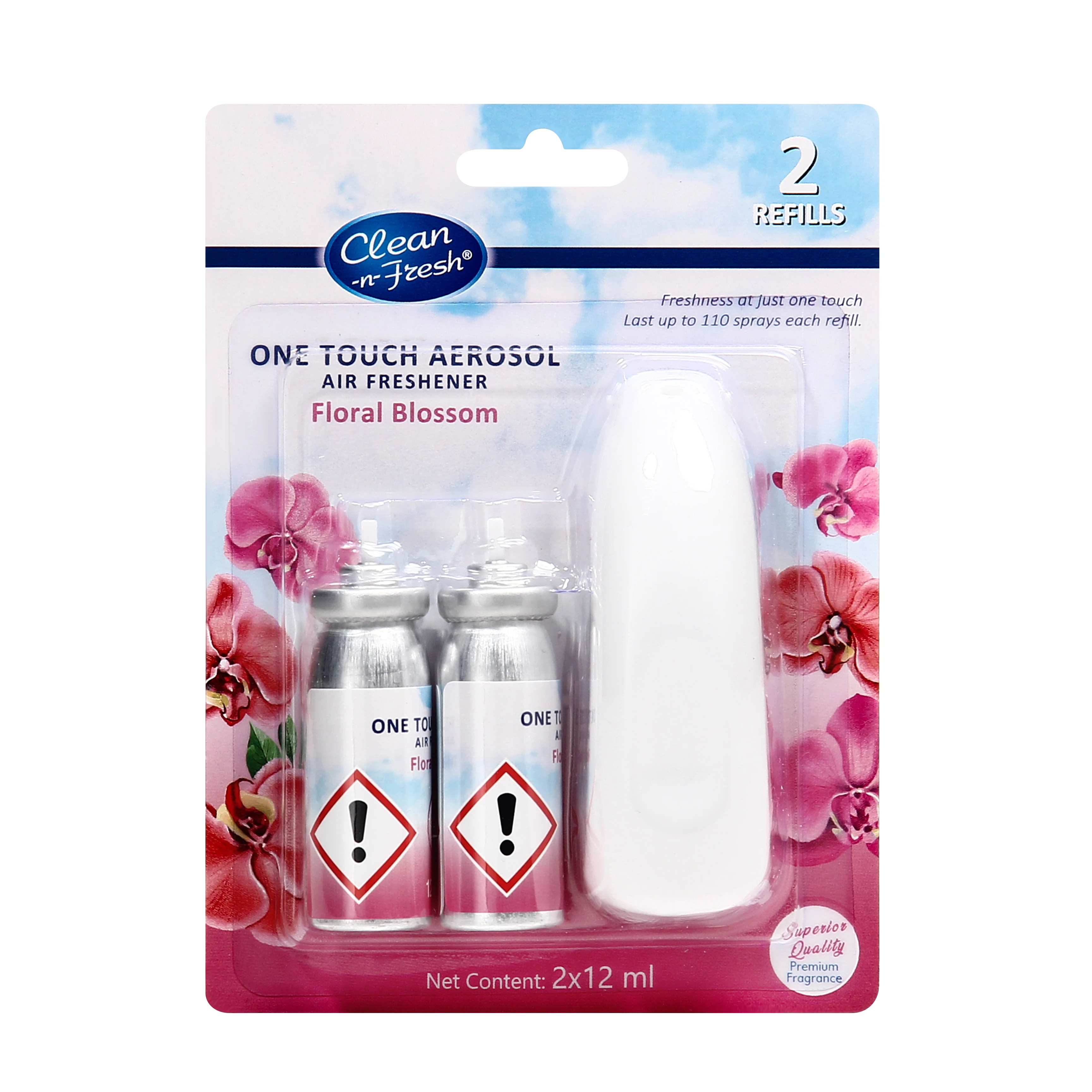 Floral Blossom scent Mini Hand Touch Aerosol Air Freshening Liquid Pump Dispenser Air Freshener Remove Odor Spray
