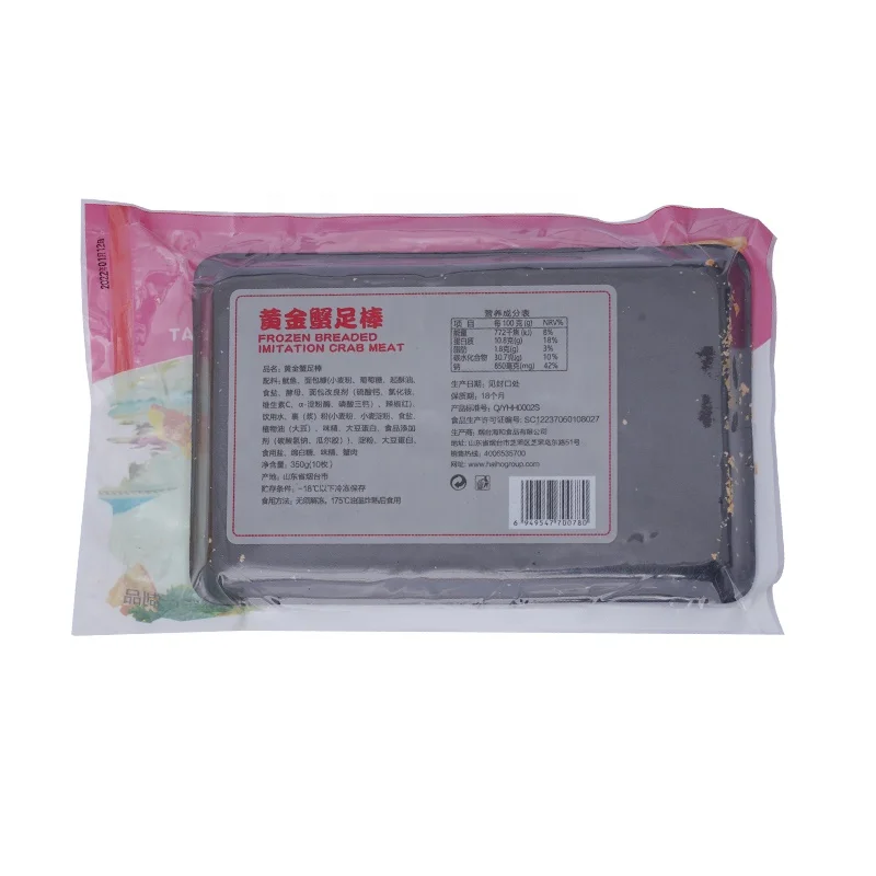 Traditional Frozen Seafood Fried Breaded Crabmeat Stick