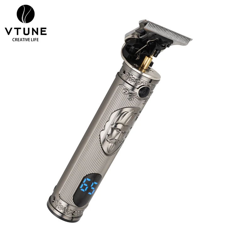 High Quality Lcd Power Display Electric Cordless Hair Trimmer Professional Barber Hair Clipper