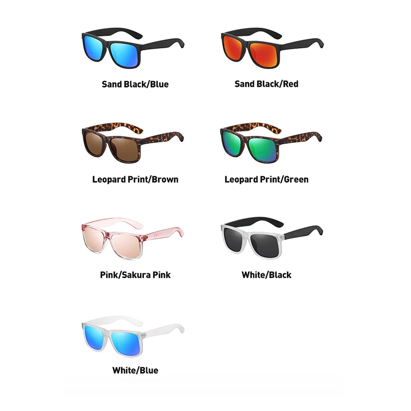 Classic wholesale bulk custom logo UV400 anti glare glasses men women square sunglasses polarized lentes de sol