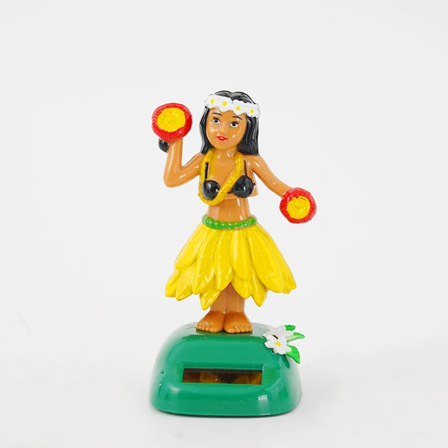 Горячая Распродажа статуэтка гавайской девушки Hula из каучука игрушка на солнечной