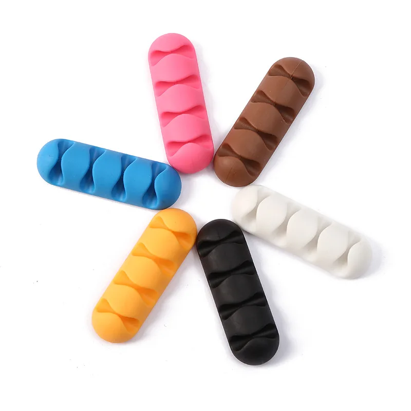 Headset Storage Line Fixture Car Silicone Cable Organizer Data Line Storage Cable Organizer Line Management