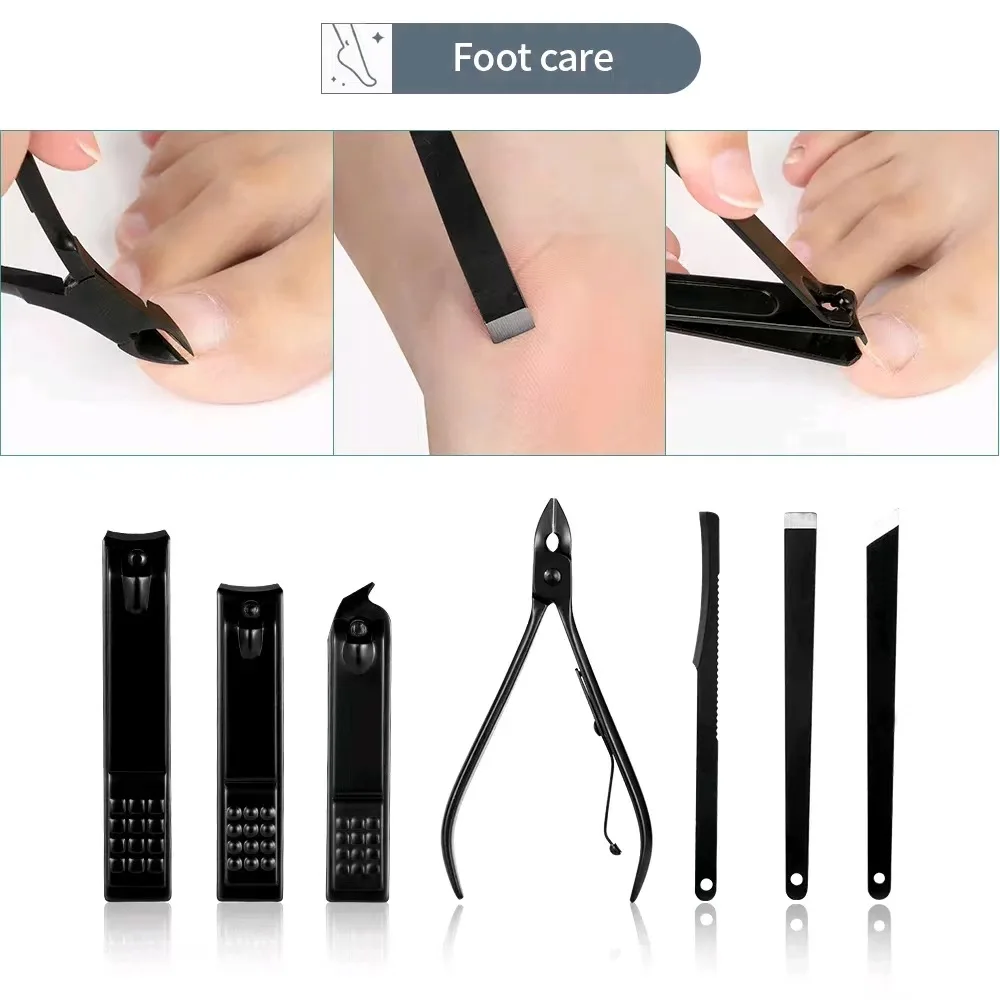 Original factory  7/10/12/16/18 in 1 nail clipper set pedicure tools manicure set