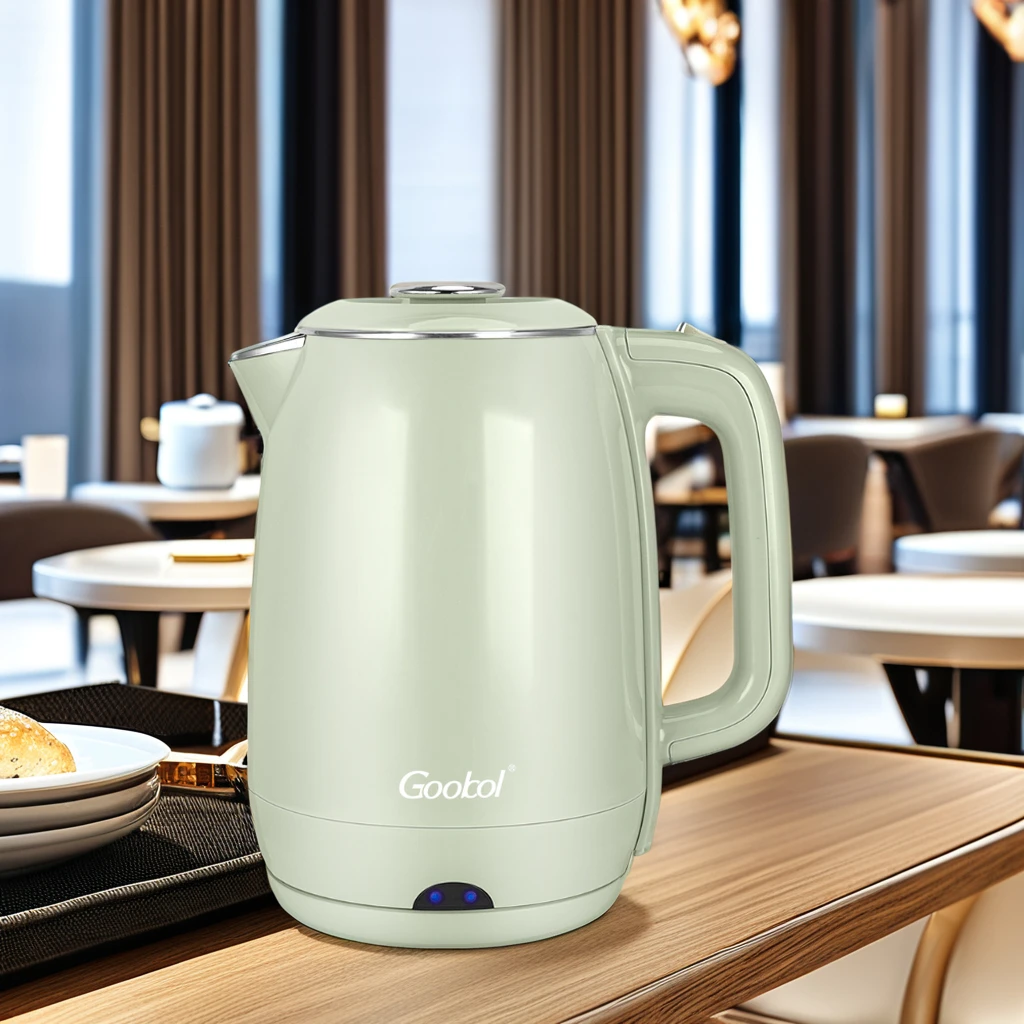2.3L Electric Kettle Wholesale Double Wall Food Grade #201 Water Jug Stainless Steel