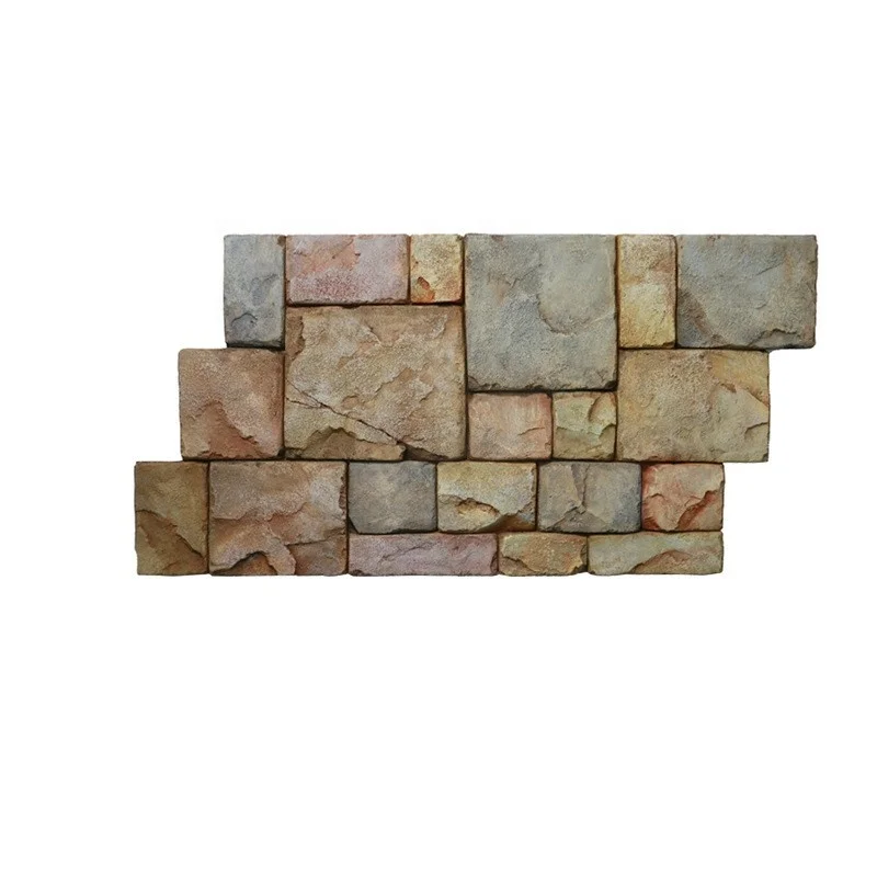 Exterior Wall Decorations FPC Art Wall Panel PU Stones Polyurethane Faux Siding