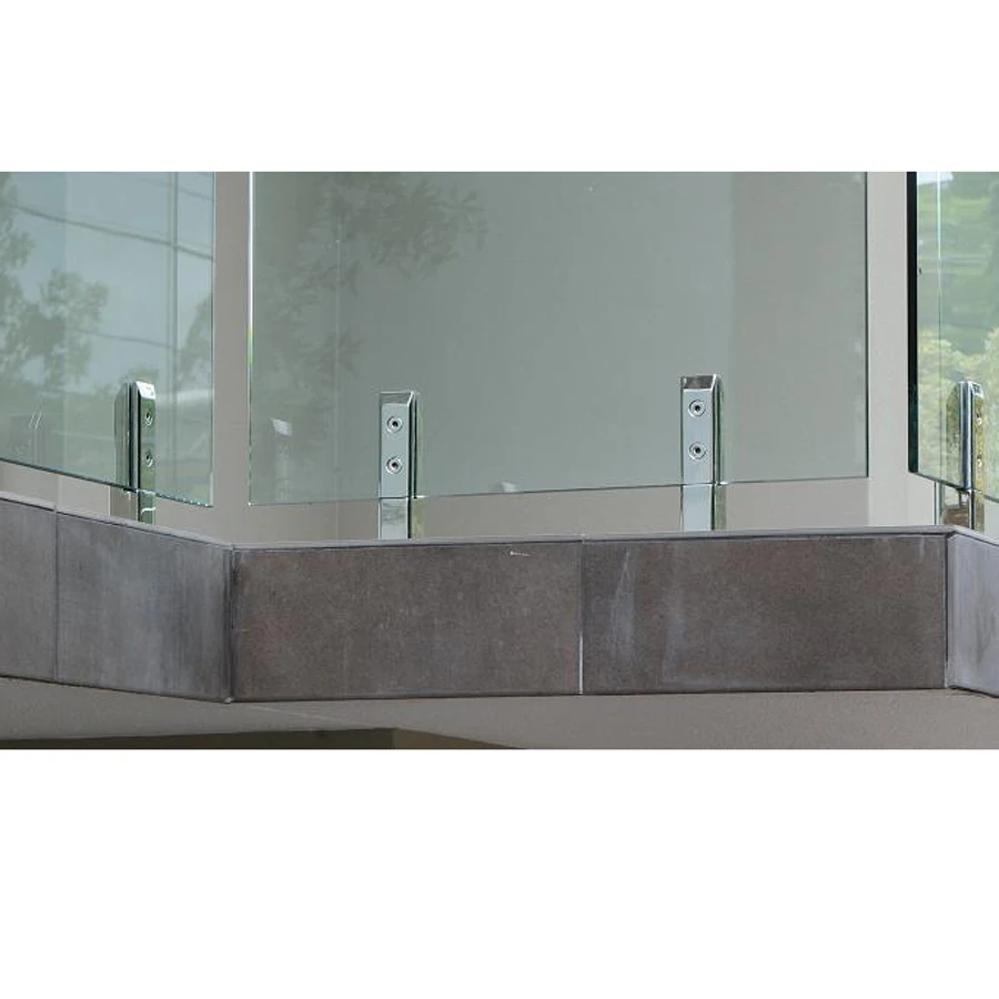 Stainless Steel Spigots Glass Fence Spigots Balcony Frame-less Stairs Glass Railing  Design