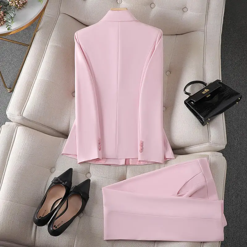 Office clothing for women fashion casual fall outfits street wear two pieces ladies suit