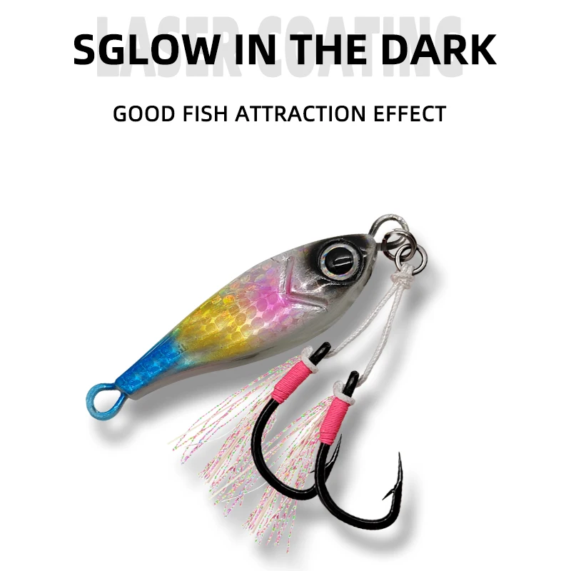 Jigging Lure Slow Jig Sea Fishing Targeting Pike and Bream Fishing Jigging Lure  Lead Fish Bait