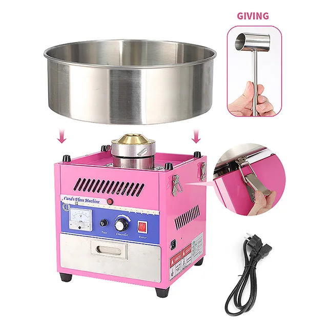 Hot Sales  Candy Floss Machine Cotton Candy Machine Commercial popcorn and candy floss machine