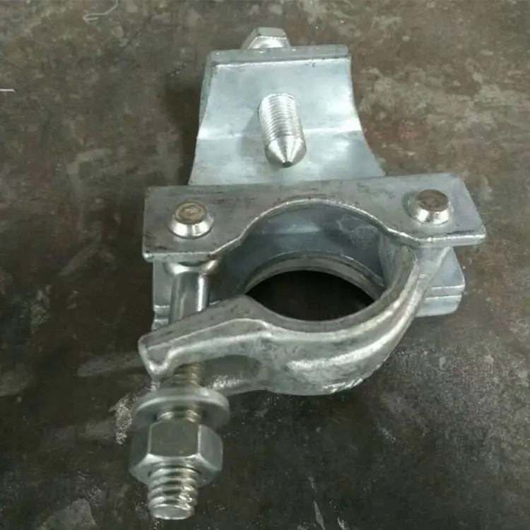 Light Weight Scaffolding Parts Durable Pressed Steel Pipe Clip Fixing Pressed Double Coupler Scaffolding Swivel Clamp