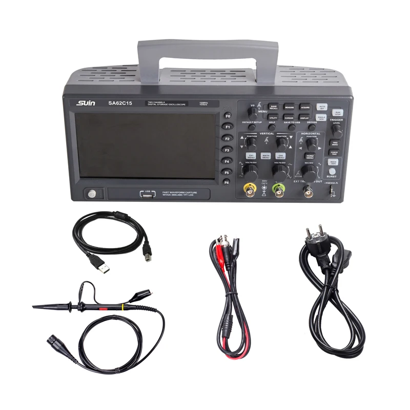 Suin SA62C15 150MHz electronic 2 channel digital storage oscilloscopes